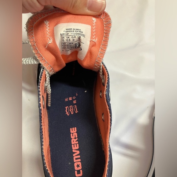 Converse Blue and White Chuck Taylor Sneakers - Picture 8 of 12